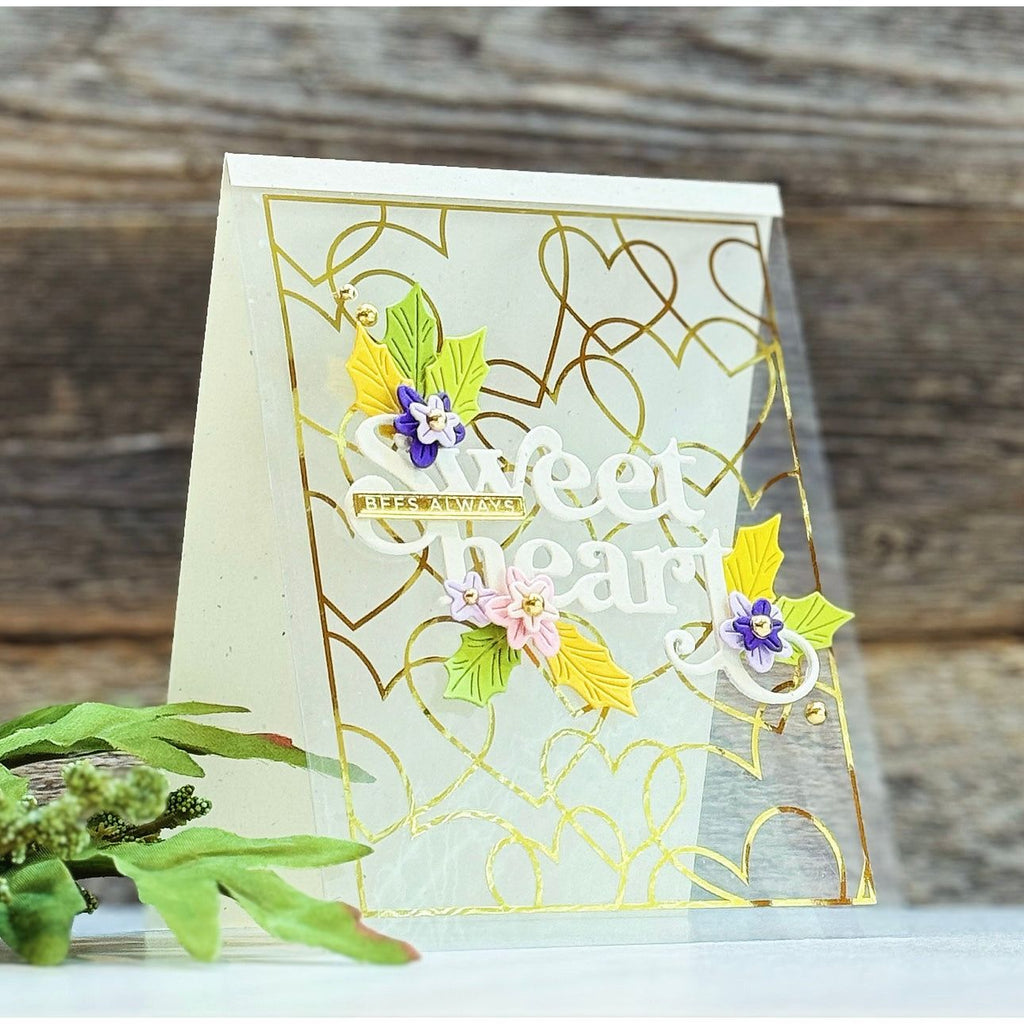 Simon Says Stamp Acetate Hearts Foil Transfer Cards 1000ssa Sweetheart Love Card