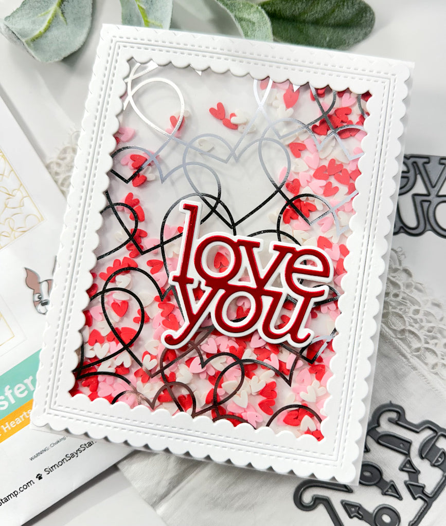 Simon Says Stamp Acetate Hearts Foil Transfer Cards 1000ssa Sweetheart Love Card | color-code:ALT03
