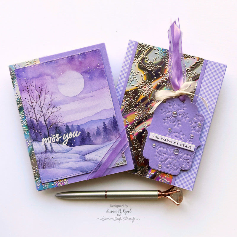 Simon Says Stamp Embossing Folder Cheery Snowflakes sf370 Wintry Cards | color-code:ALT05