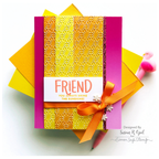 Simon Says Stamp Embossing Folder Star Lattice sf334 Sunny Card | color-code:ALT05