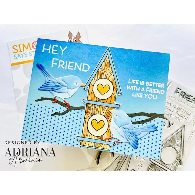Simon Says Stamp For the Birds Wafer Dies 1305sdc Friend Like You Friend Card