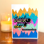 Simon Says Stamp Forest Background Wafer Die 1492md Thank You Card