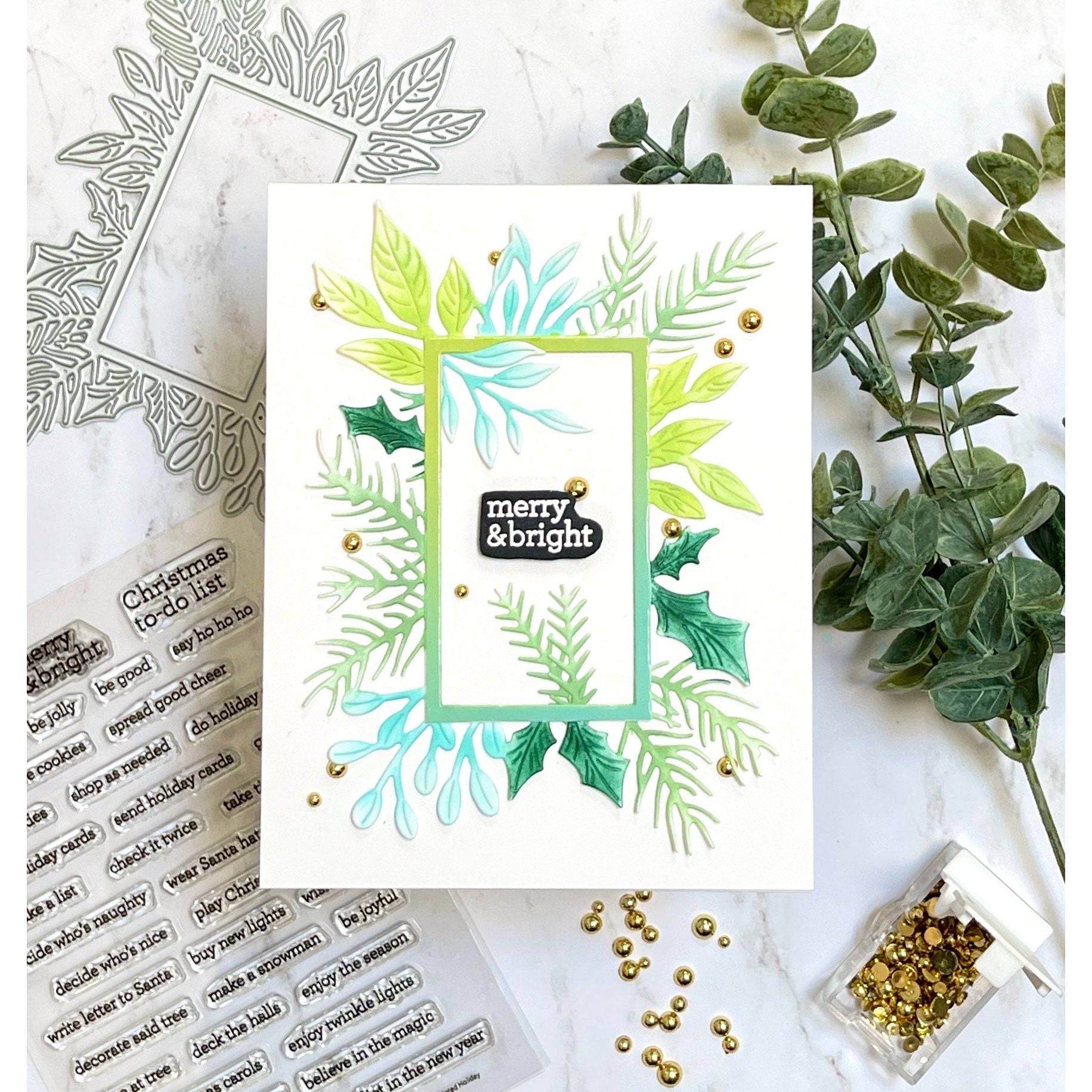 Simon Says Stamp Forest Border Frame Wafer Dies s911 Season Of Wonder Christmas Card | color-code:ALT03