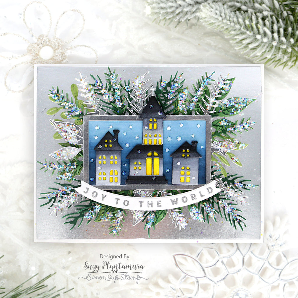 Simon Says Stamp Forest Border Frame Wafer Dies s911 Season Of Wonder Christmas Card | color-code:ALT02