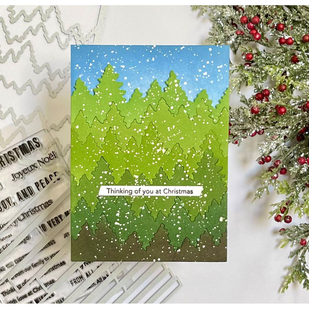 Simon Says Stamp Forest Background Wafer Die 1492md Christmas Card | color-code:ALT07