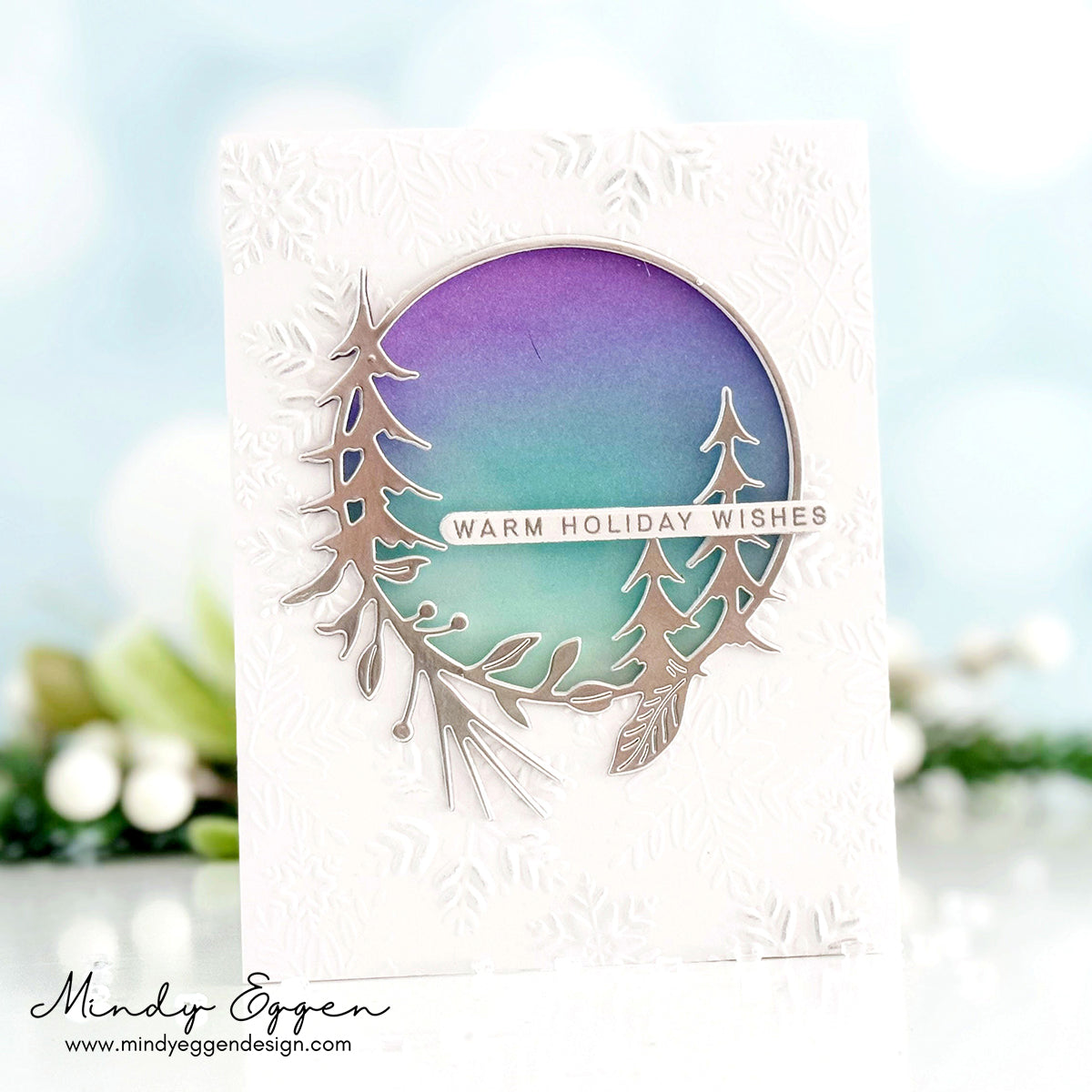 Simon Says Stamp Forest Ring Wafer Die s968 Festive Fun Holiday Card