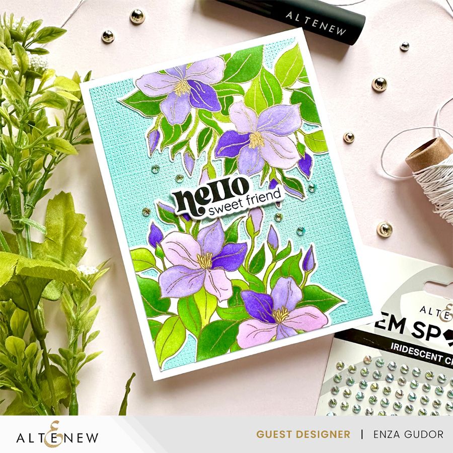 Altenew Sweet Jasmine Dies alt8835 hello
