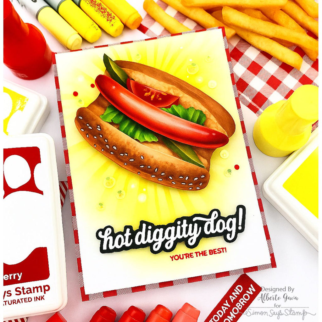 Simon Says Stamp Frankly Images Wafer Dies 1378sdc Happy Camper You're The Best Card