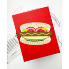 Simon Says Stamp Frankly Images Wafer Dies 1378sdc Happy Camper Hot Dog Shaped Card