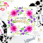 Simon Says Clear Stamps Fresh Air Flowers sss202703 Framed Floral Art | color-code:ALT07