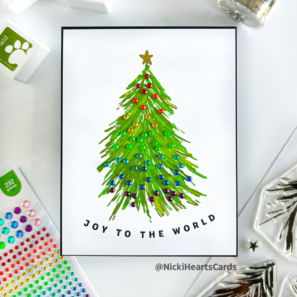 Simon Says Clear Stamps Fresh Air Holiday Tree sss202760c Season Of Wonder Christmas Card | color-code:ALT05