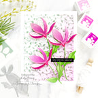 Simon Says Stamp Fresh Cut Floral Stem Die s858 Just A Note Friend Card | color-code:ALT06