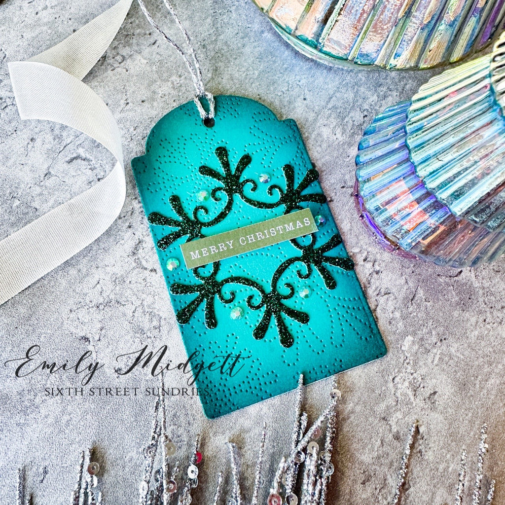 Simon Says Stamp Fretwork Snowflake Wafer Dies s914 Diecember Christmas Tag | color-code:ALT06