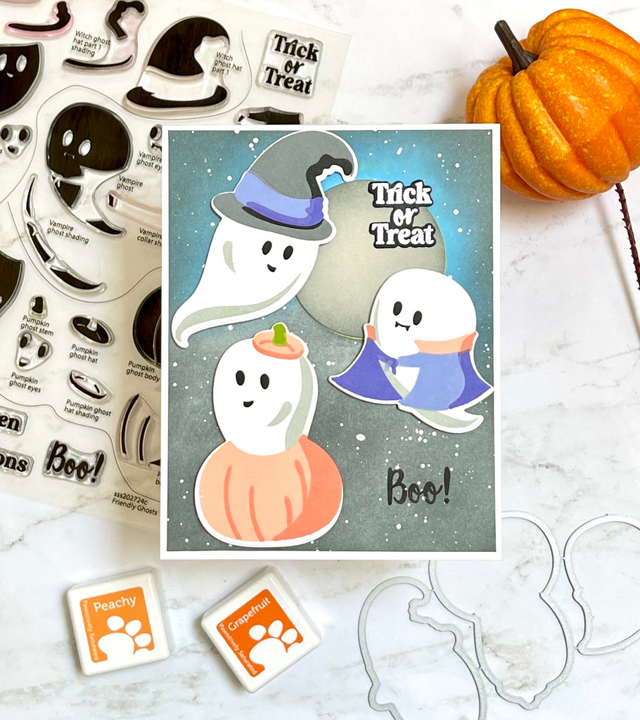 Simon Says Stamps and Dies Friendly Ghosts set657fg Stamptember Halloween Card | color-code:ALT03