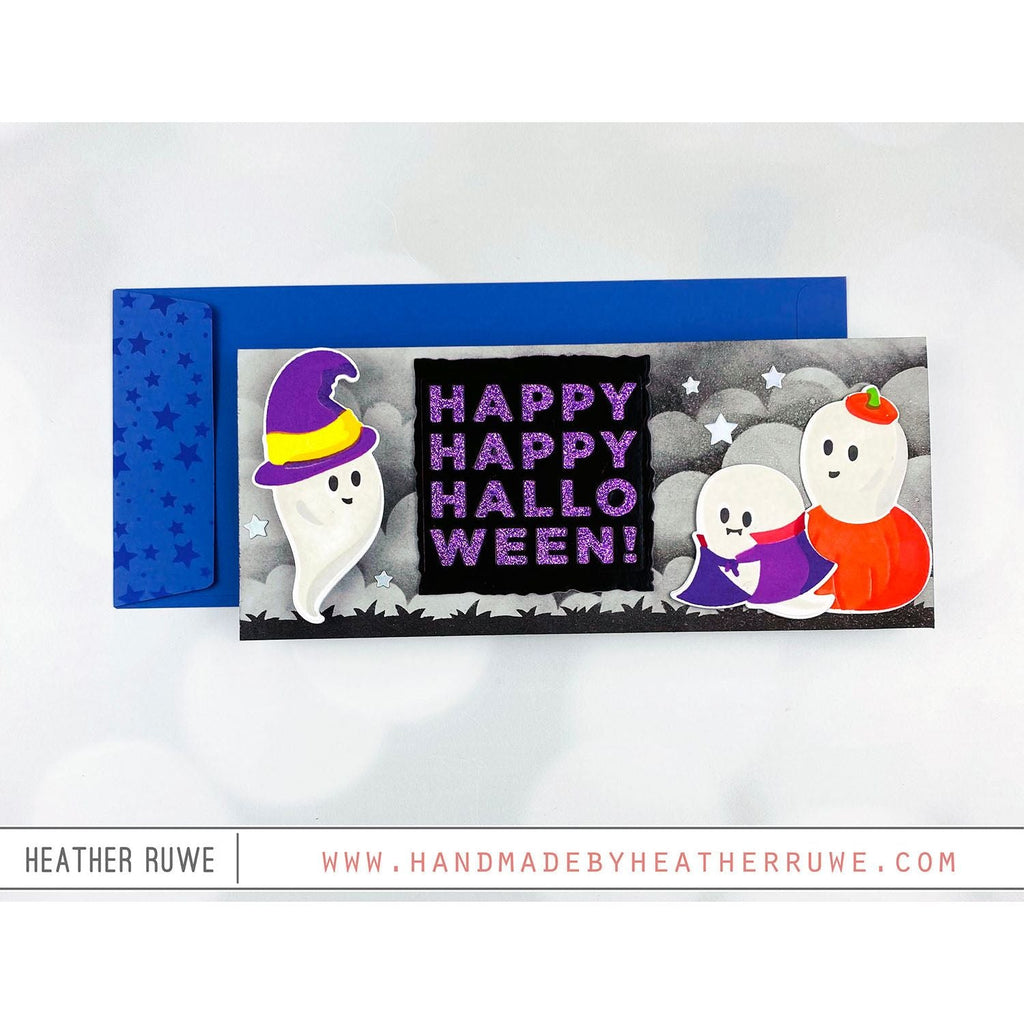 Simon Says Clear Stamps Friendly Ghosts sss202724c Stamptember Halloween Card  | color-code:ALT04