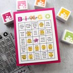 CZ Design Clear Stamps Friendship Bingo cz385c Sweetheart Friend Card