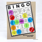 CZ Design Clear Stamps Friendship Bingo cz385c Sweetheart Friend Card