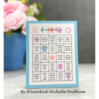 CZ Design Clear Stamps Friendship Bingo cz385c Sweetheart Friend Card