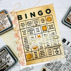 CZ Design Clear Stamps Friendship Bingo cz385c Sweetheart Friend Card