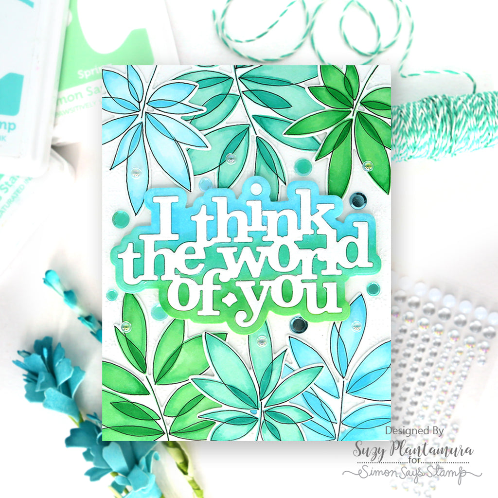 Simon Says Stamp Friendship Leafy Cluster Wafer Dies 1028sdc Sweetheart Friend Card | color-code:ALT03