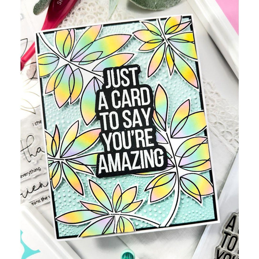 Simon Says Stamps Dies And Stencils Friendship Leafy Cluster Friend Card | color-code:ALT04