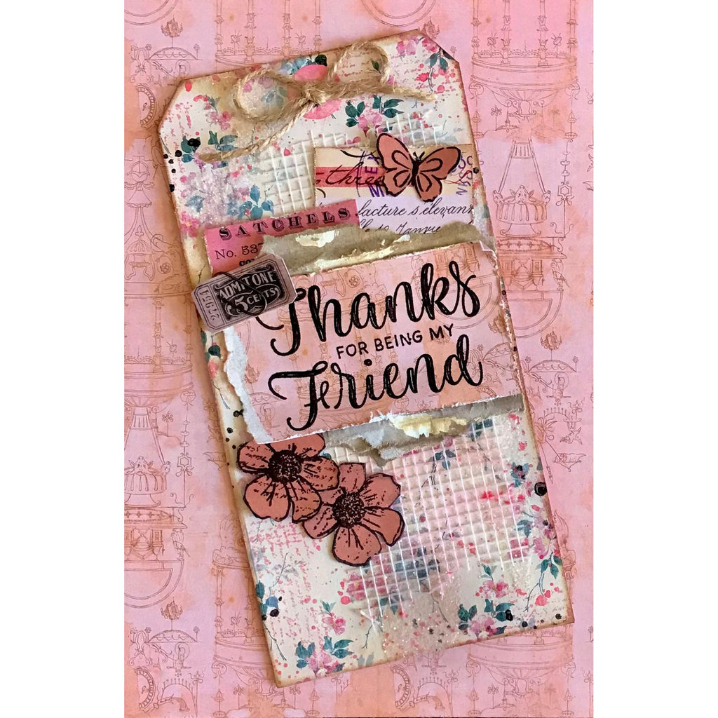 Simon Says Clear Stamps Friendship 3345ssc Beautiful Moments Friend Tag