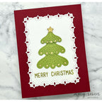 Simon Says Stamp Frosty Nordic Tree Wafer Dies s1083 Sugar and Spice Holiday Card
