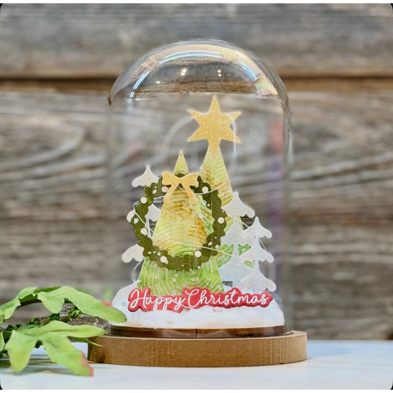 Simon Says Stamp Frosty Tree Gathering Wafer Die s1085 And Everything Nice Christmas Decor