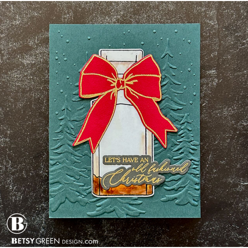 Simon Says Stamp Embossing Folder Frosty Pines sf421 Festive Fun Christmas Card | color-code:ALT02