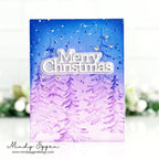 Simon Says Stamp Embossing Folder Frosty Pines sf421 Festive Fun Christmas Card