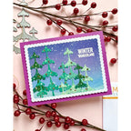 Simon Says Stamp Frosty Tree Gathering Wafer Die s1085 And Everything Nice Winter Card