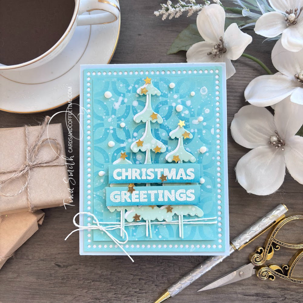 Simon Says Stamp Frosty Tree Gathering Wafer Die s1085 And Everything Nice Christmas Card | color-code:ALT03