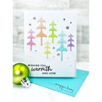 Simon Says Stamp Frosty Tree Trio Wafer Die s1082 And Everything Nice Christmas Card