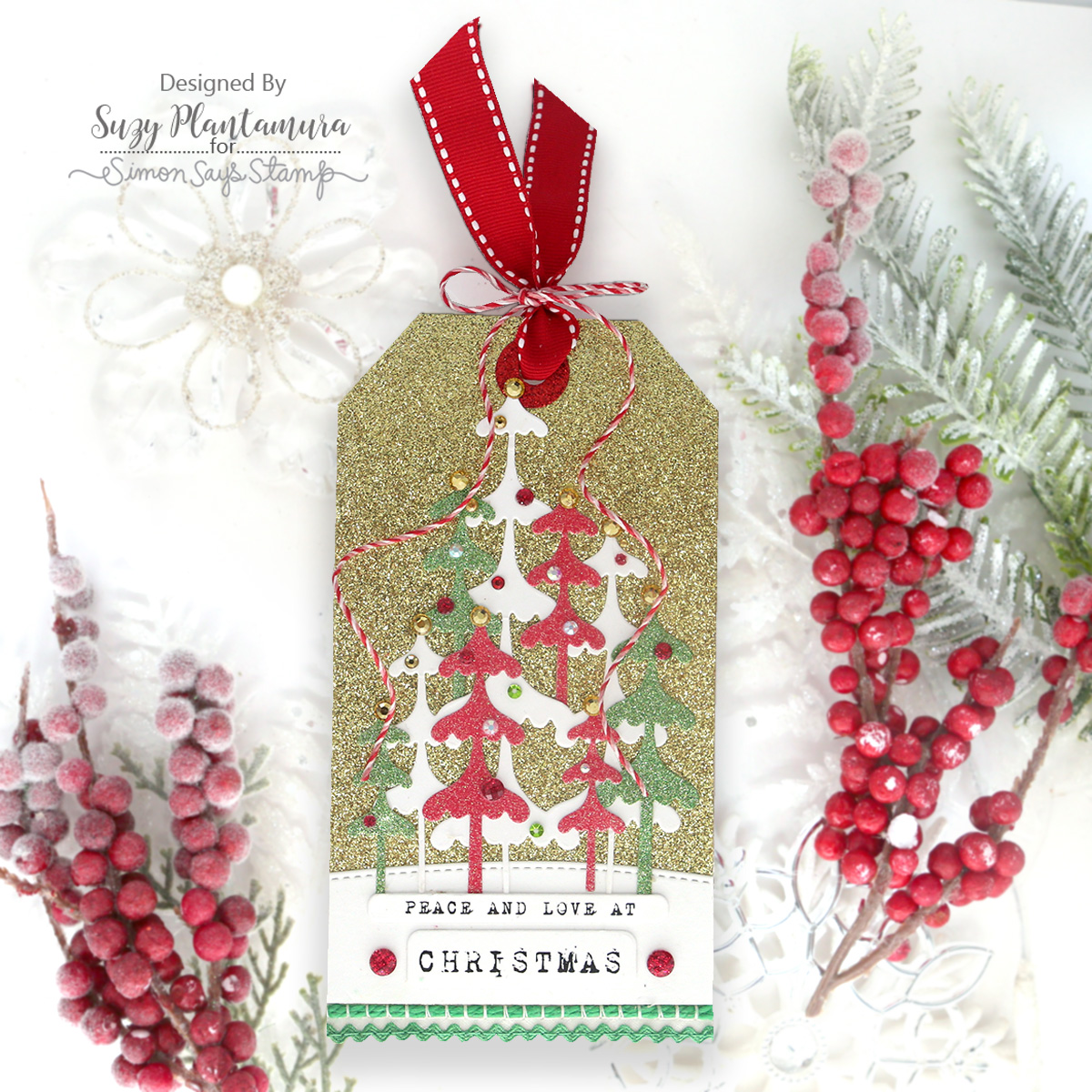 Simon Says Stamp Frosty Tree Trio Wafer Die s1082 And Everything Nice Christmas Tag | color-code:ALT07