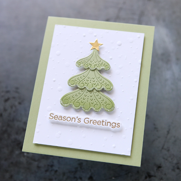 Simon Says Stamp Frosty Nordic Tree Wafer Dies s1083 Sugar and Spice Christmas Card | color-code:ALT01