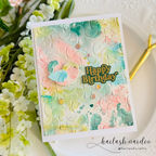 Simon Says Stamp Fun Birdie Wafer Die s1086 Happy Camper Birthday Card