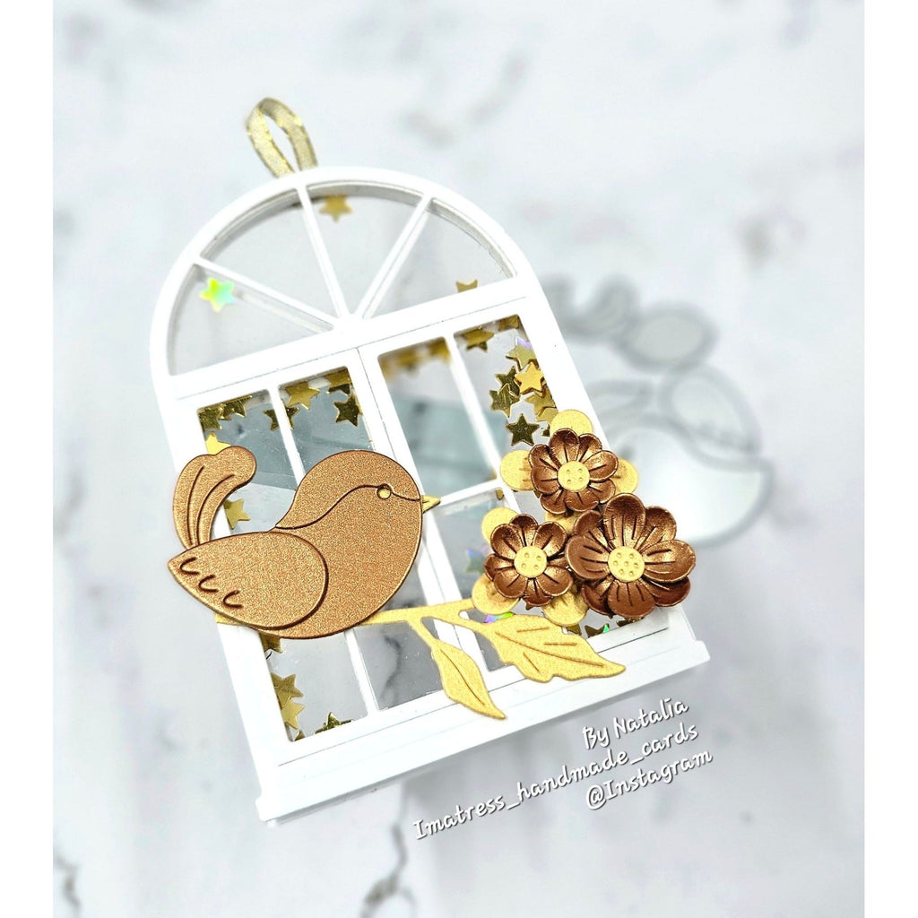 Simon Says Stamp Fun Birdie Wafer Die s1086 Happy Camper Bird Ornament