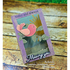 Simon Says Stamp Fun Birdie Wafer Die s1086 Happy Camper Miss You Card