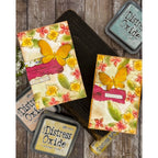 Simon Says Stamp Embossing Folder Fun Floral Frame sf478 Happy Camper Thank You Cards