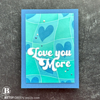 Simon Says Stamp Set of 4 Stencils Funky Hearts 1069st To Be Loved Love Card | color-code:ALT07