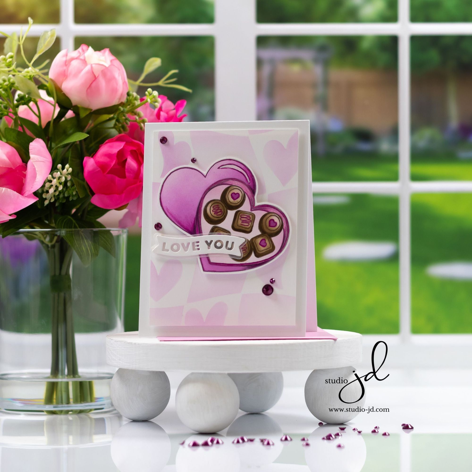 Simon Says Stamp Set of 4 Stencils Funky Hearts 1069st To Be Loved Love Card | color-code:ALT10