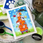 Art Impressions HALLOWEEN SLIMLINE Clear Stamps and Dies 5460 Happy Halloween | color-code:ALT01