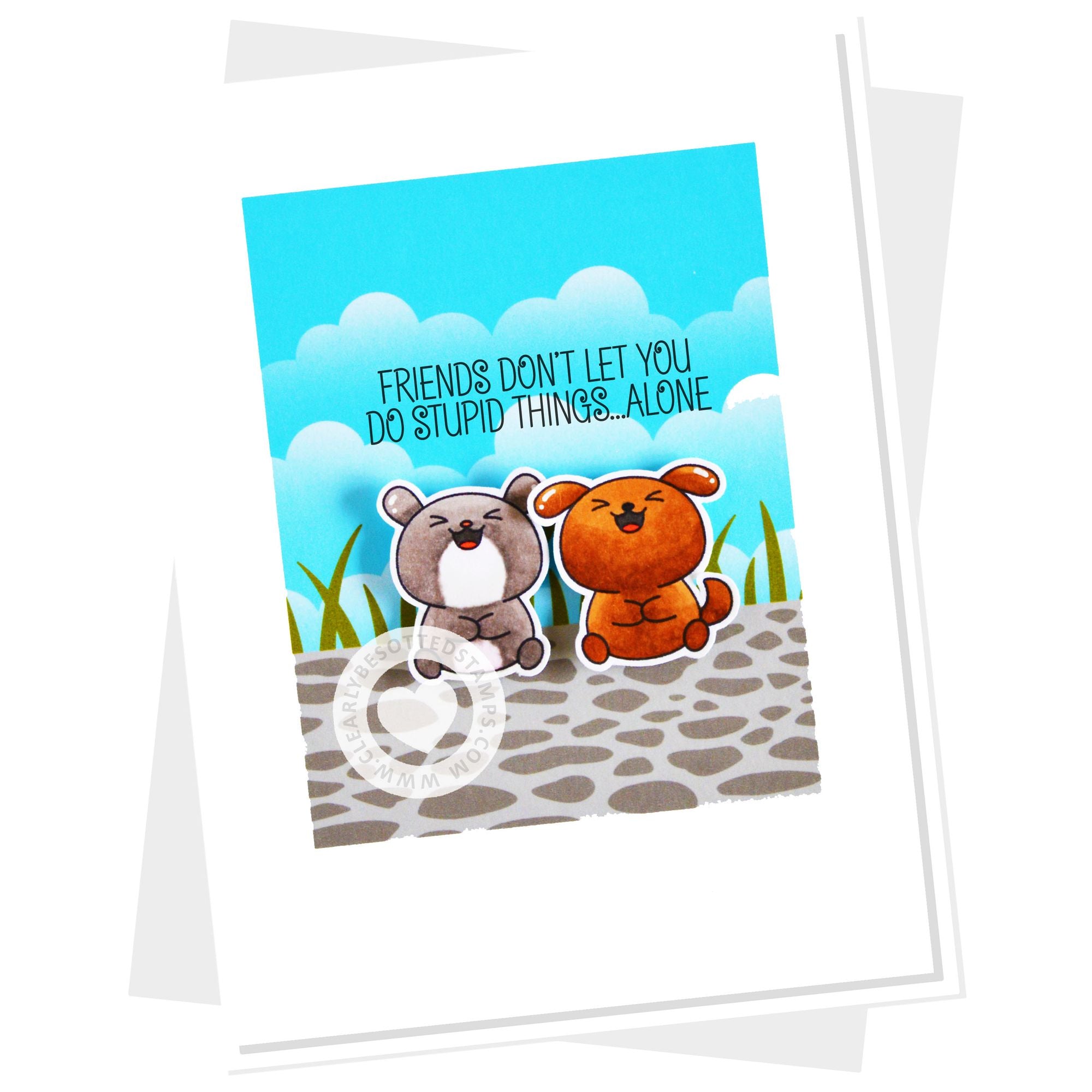 Clearly Besotted Funny Friends Clear Stamps