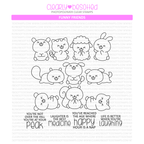 Clearly Besotted Funny Friends Clear Stamps