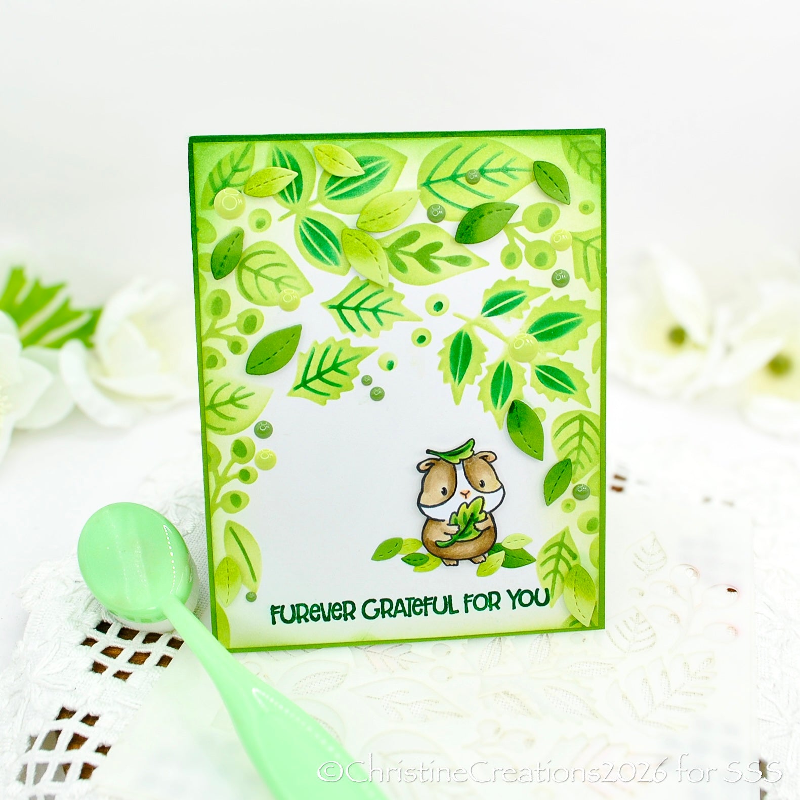 Simon Says Clear Stamps Furever Grateful 3234ssc Beautiful Moments Friend Card