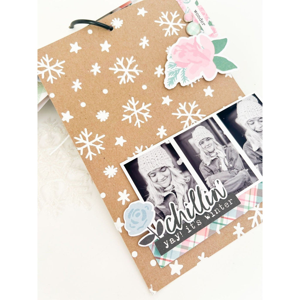 Simple Stories Winter Wonder Floral Bits And Pieces 21220 Chillin Tags Project
