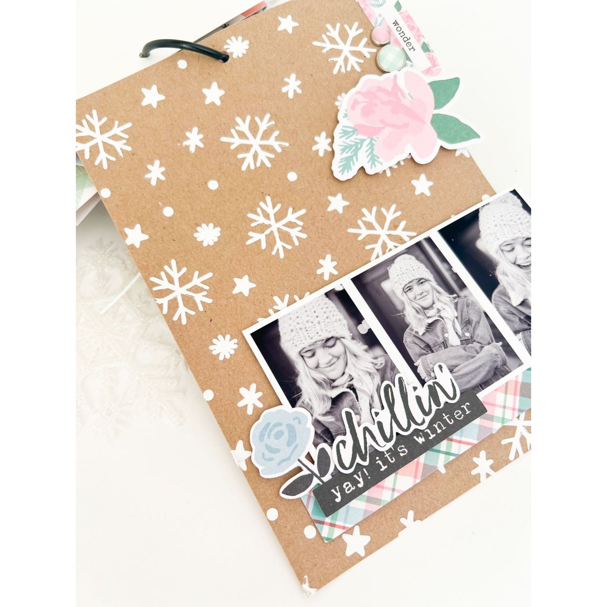 Simple Stories Winter Wonder Floral Bits And Pieces 21220 Chillin Tags Project