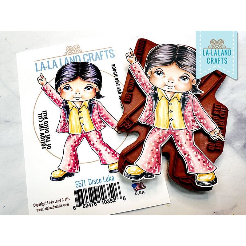 La-La Land Crafts Cling Stamp Disco Luka 5571 product image