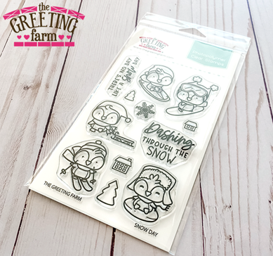 The Greeting Farm Snowy Day Clear Stamps