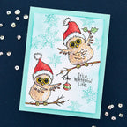 stp-219 Stampendous FransFormer Snow Birds Clear Stamps it's a wonderful life